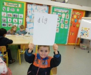 Jamie showing his lovely writing.
